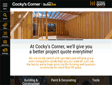 Tablet Screenshot of cockyscorner.co.nz